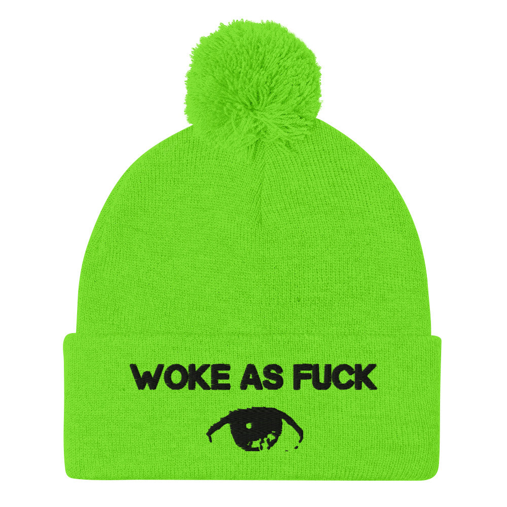 Limited Edition Woke As Fuck Pom-Pom Beanie - Attire T