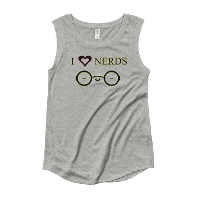 I Heart Nerds Cap Sleeve T-Shirt - Attire T