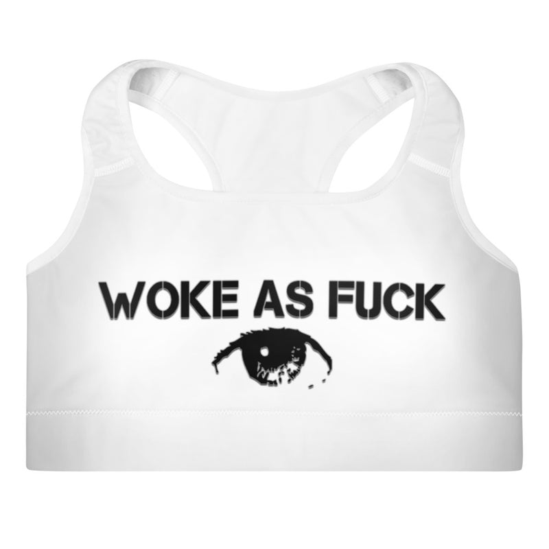 Woke As Fuck Padded Sports Bra - Attire T