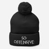 So Offensive Pom-Pom Beanie Hat