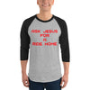 Ask Jesus for A Ride Home 3/4 sleeve raglan shirt