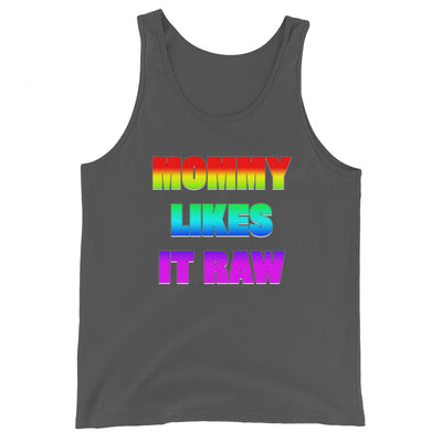 Mommy Likes it Raw in Rainbow Tank Top Lgbt lgbtq