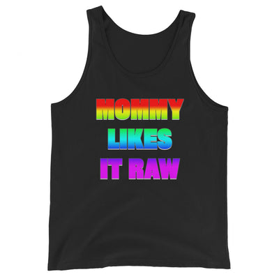 Mommy Likes it Raw in Rainbow Tank Top Lgbt lgbtq